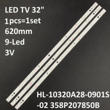 Подсветка TV SATURN 32" 9led 3V 620mm HL-10320A28-0901S-02 358P207850B