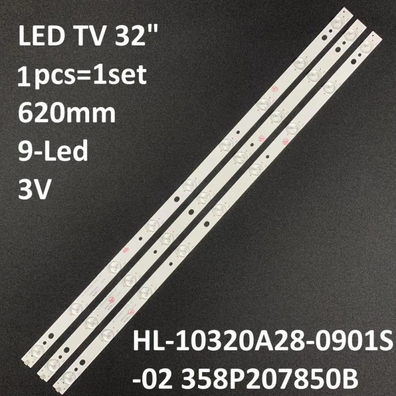 Подсветка TV SATURN 32" 9led 3V 620mm HL-10320A28-0901S-02 358P207850B Подсветка TV SATURN 32" 9led 3V 620mm HL-10320A28-0901S-02 358P207850B