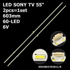 Подсветка TV Sony 55 05638020201L 0563802701R V550QWME01 V550QWSE01 05