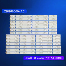 Подсветка Arcelik A48LB9486 4x6_ZBH60600-AB REV.V2 REV.V1 AK48M5C49Z40