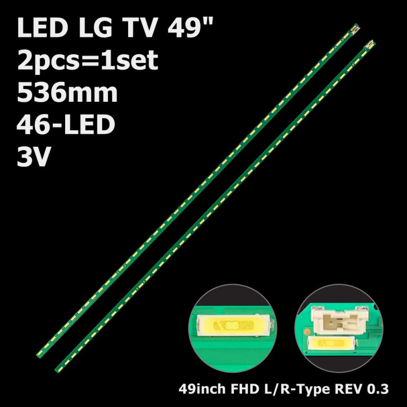 Подсветка Lg AG-A6 94V-0 1516 49inch FHD R-Type REV 0.3 RTK46W hB G1GA Подсветка Lg AG-A6 94V-0 1516 49inch FHD R-Type REV 0.3 RTK46W hB G1GA