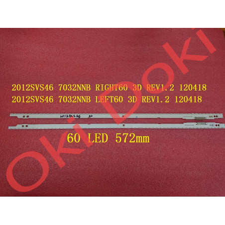 2012SVS46 7032NNB LEFT60 RIGHT60 3d 10pin подсветка Samsung UA46ES5500RUE46ES5507K UE46ES6100WXRU