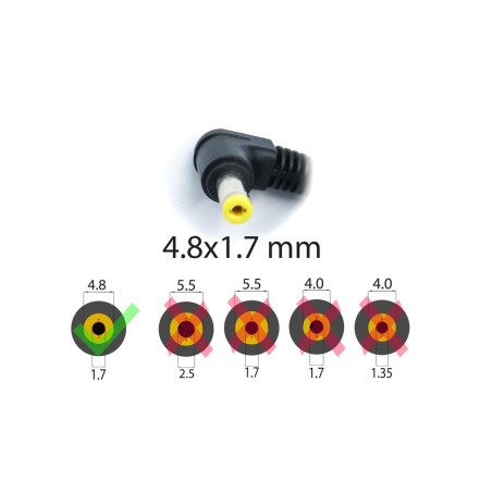 Блок питания ASUS 12V 3A 36W (4.8*1.7) ORIGINAL нетбука (AOP-36EH) 2 P