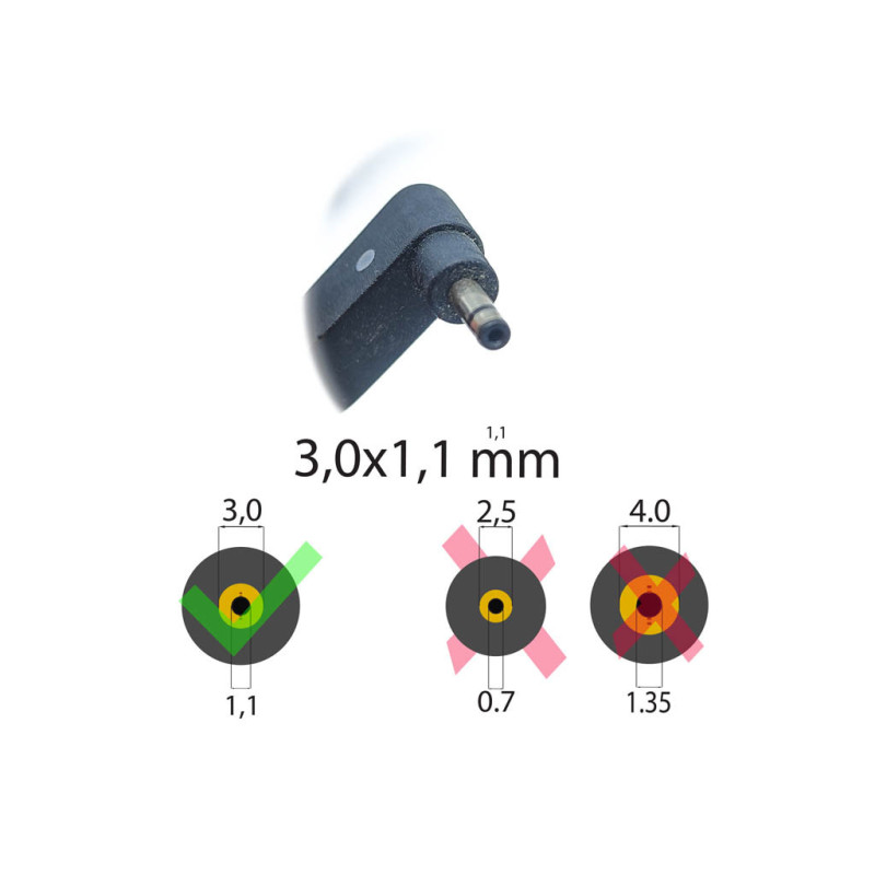 Блок питания ASUS 19V 2.37A 45W (3.0*1.1) Square ORIGINAL (Квадратний