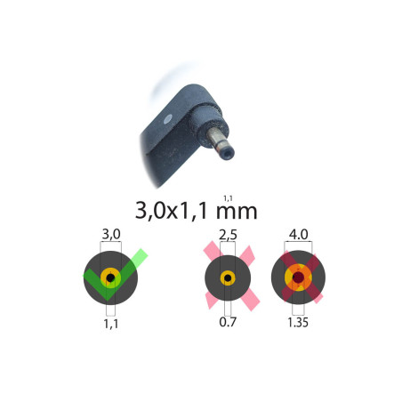 Блок питания ASUS 19V 2.37A 45W (3.0*1.1) Square ORIGINAL (Квадратний