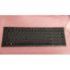 Клавіатура для ноутбука HP ZBook 15 G3, 15 E3, 17 G3 rus, black, пі