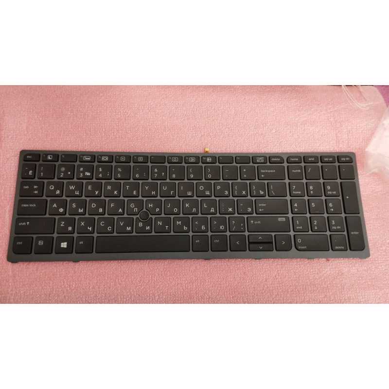Клавіатура для ноутбука HP ZBook 15 G3, 15 E3, 17 G3 rus, black, пі Клавіатура для ноутбука HP ZBook 15 G3, 15 E3, 17 G3 rus, black, пі