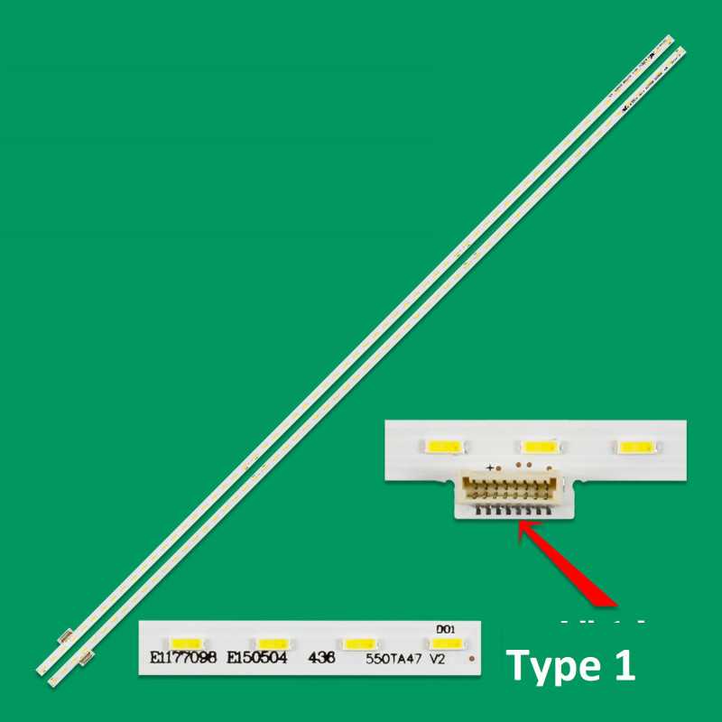 LED подсветкаTV SONY 55" 550TA46 V2 550TA47 V2 E1177098 E150504 436 74.55T20.001-0-FC1 T550HVF05.0 2шт. LED подсветкаTV SONY 55" 550TA46 V2 550TA47 V2 E1177098 E150504 436 74.55T20.001-0-FC1 T550HVF05.0 2шт.