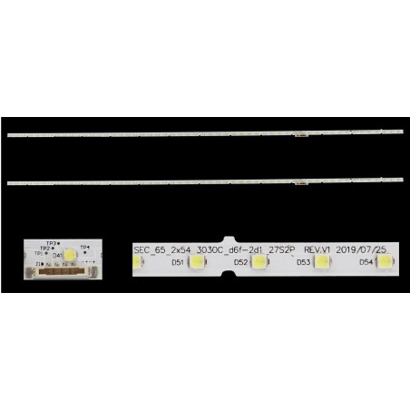 Подсветка Samsung 65 54LEDs ES-ELED-116 ES-ELED-54 ES-ELED-3030 ES-ELED-6V EDGE ES ELED 116 54 3030 6V UN65MU6290VXZA REV.V1