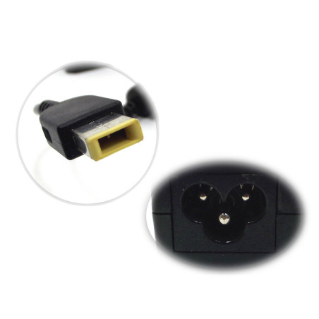 Блок живлення Lenovo 20V 3.25A 65W (USB+pin) ORIG1 Разъем прямоугольный желтый ADLX65NLC3A ADLX45NLC2A ADLX45NLC3 ADLX45NLC3A
