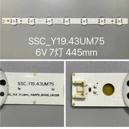 Підсвітка 43un81006LB 1A1D035F 43UK65 43UK65(BOE)_7LED_SVL430A61_REV1.0_171201 Y19_43UM75 Y19 43UM75_REV00 LED 43UK6500 43UK67