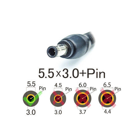 Блок живлення Samsung 19V 3.16A 60W (5.5*3.0+Pin) High Copy R431 R439 R440 R458 R460 R462 R463 R464 R465 R466 R467 R468 R470