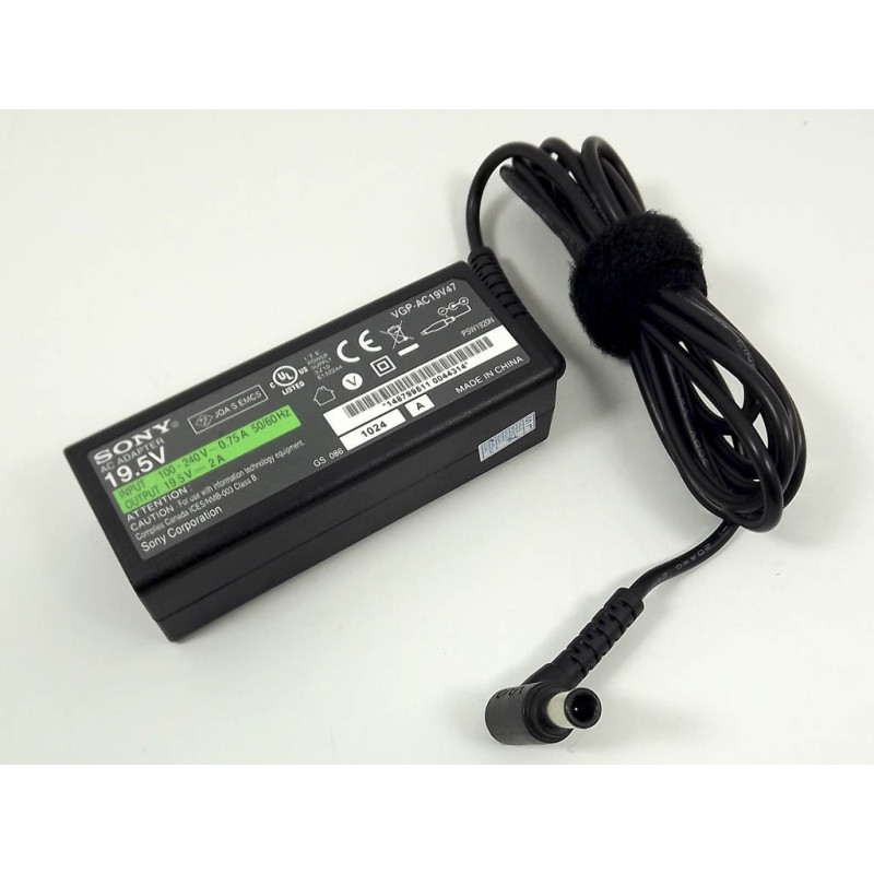 Блок живлення Sony 19.5V 2A 40W (6.5*4.4+Pin) VGP-AC19V39 ORIGINAL Блок живлення Sony 19.5V 2A 40W (6.5*4.4+Pin) VGP-AC19V39 ORIGINAL