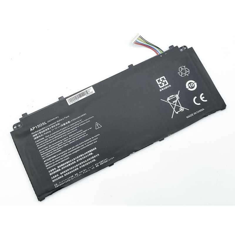 Батарея AP15O5L ACER Aspire S5-371 Chromebook R13 CB5-312T-K0YK,Swift5 SF514-51 AP15O5L AP1503K AP15O3K 3ICP4 11.1V 4350mAh