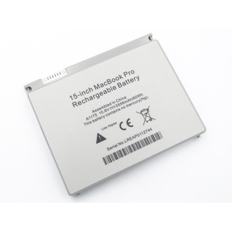 Акумулятор A1175 Apple A1211 A1226 A1260 MA610 MA895 MA896 MA463 MA464 MA600 MA601 MA609 MA610 10.8V 60Wh Silver 2006-2008
