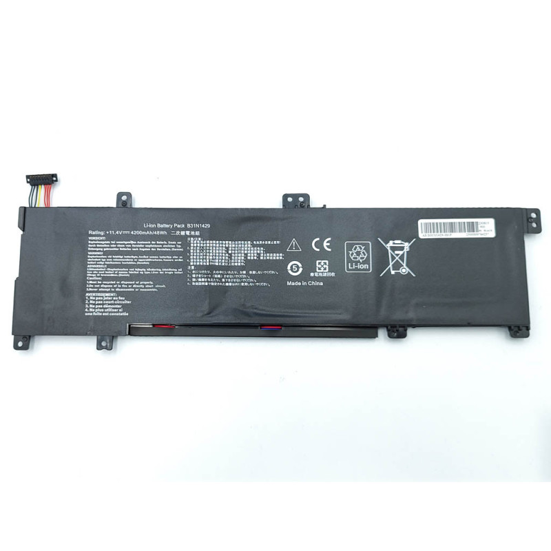 Батарея B31N1429 ASUS K501LB K501LX K501U K501UX K501UB K501UW 11.4V 3400mAh 39Wh