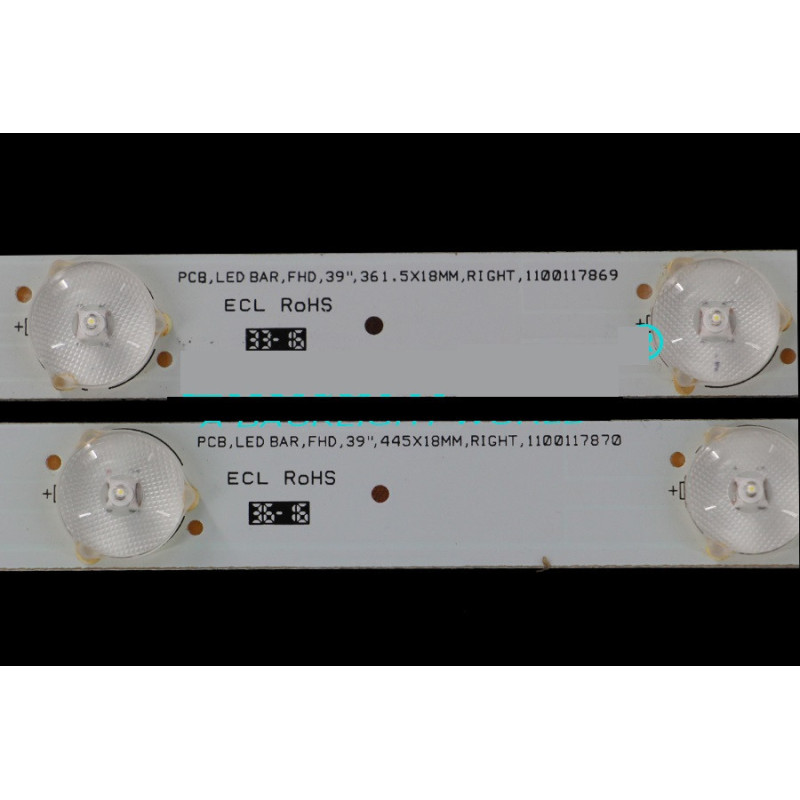 Подсветка PCB LED BAR FHD 39 445X18MM RIGHT 1100117870 ES-966 Подсветка PCB LED BAR FHD 39 445X18MM RIGHT 1100117870 ES-966