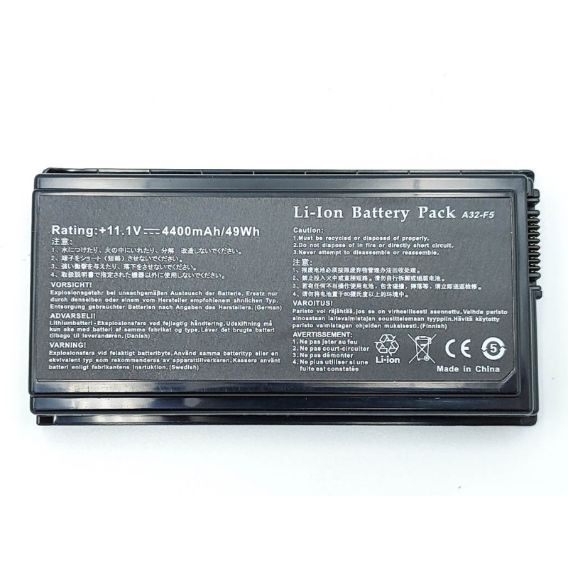 Батарея ASUS A32-F5 11.1V 4400mAh F5C F5RI F5GL A32-X50 70-NLF1B2000Z 70-NLF1B2000Y 90-NLF1B2000Z 90-NLF1B2000Y Батарея ASUS A32-F5 11.1V 4400mAh F5C F5RI F5GL A32-X50 70-NLF1B2000Z 70-NLF1B2000Y 90-NLF1B2000Z 90-NLF1B2000Y