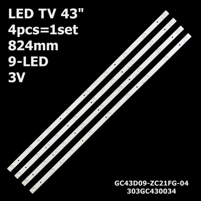 Подсветка 43PFF5081 Proscan PLDED4331A-B TCL L43F1S LE43E7900 Teco TL43K1TRE GC43D09-ZC23FG-01 303GC430035 GC43D09-ZC21FA-01 Подсветка 43PFF5081 Proscan PLDED4331A-B TCL L43F1S LE43E7900 Teco TL43K1TRE GC43D09-ZC23FG-01 303GC430035 GC43D09-ZC21FA-01