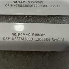 Подсветка HAIER K65EM3030T1206684-REV1.1 YF-P02M00F3HJ3D-0001 12-65C100-3030-0D20-6X12-170703 K65EM3030T1206684 REV1.1 ES-3063