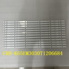 Подсветка HAIER K65EM3030T1206684-REV1.1 YF-P02M00F3HJ3D-0001 12-65C100-3030-0D20-6X12-170703 K65EM3030T1206684 REV1.1 ES-3063
