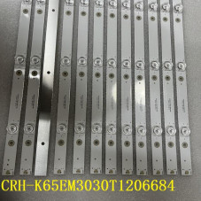 Подсветка HAIER K65EM3030T1206684-REV1.1 YF-P02M00F3HJ3D-0001 12-65C100-3030-0D20-6X12-170703 K65EM3030T1206684 REV1.1 ES-3063