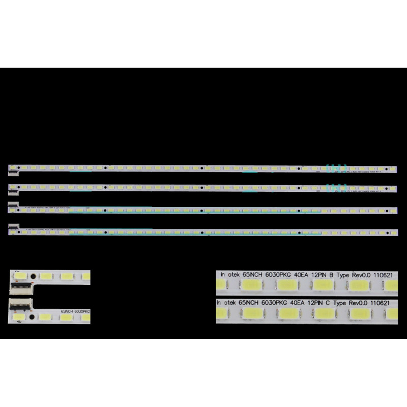 Подсветка L 65INCH 6030PKG 40EA 12PIN B Type Rev0.0 110621 R 65INCH 6030PKG C Type Skyworth 65E99RS ES-ELED-876 ESELED876 ES
