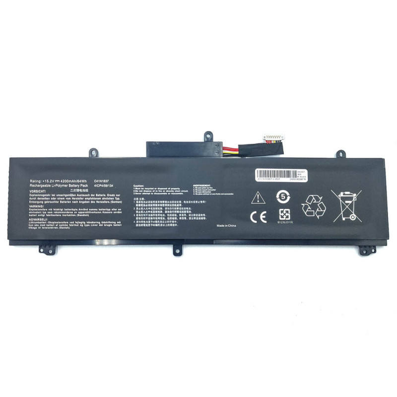 Акумулятор C41N1837 ASUS GA502 GA502D GA502DU GA502GU GA502IV GU502 GU502DU GU502GV GU502LU GU502LW 15.2V 4200mAh