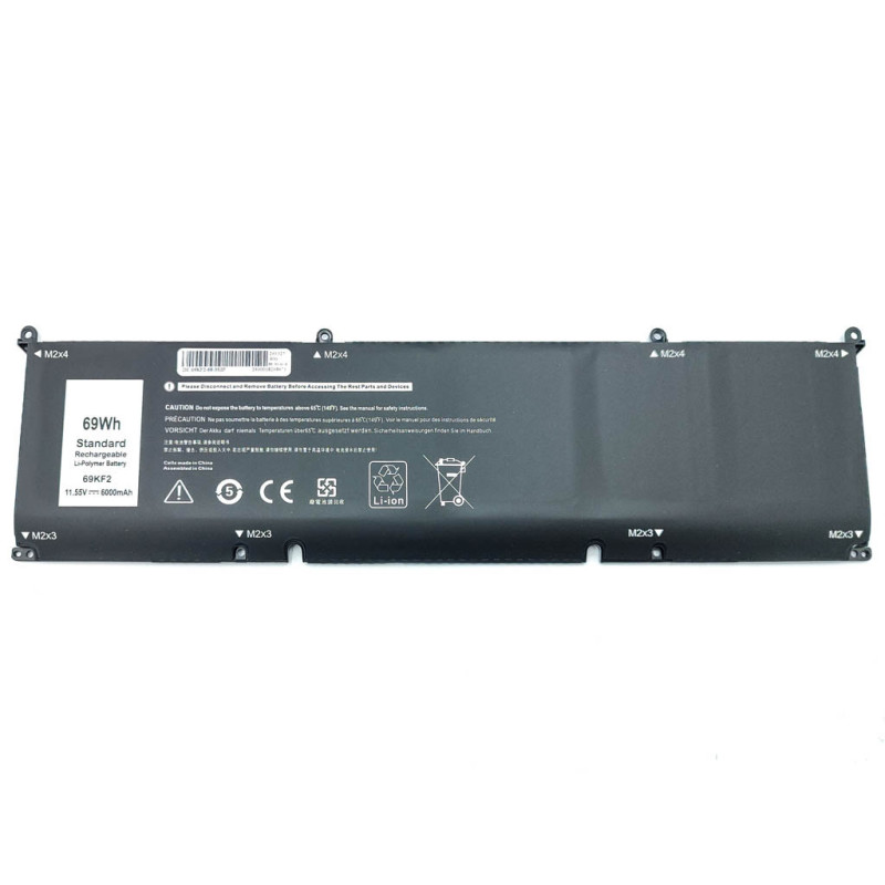 Акумулятор 69KF2 Dell XPS 15 9500 9510 9520 Precision 5550 5560 5570 Alienware M15 R3 R4 R5 R6 R7 Series 11.55V 6000mAh