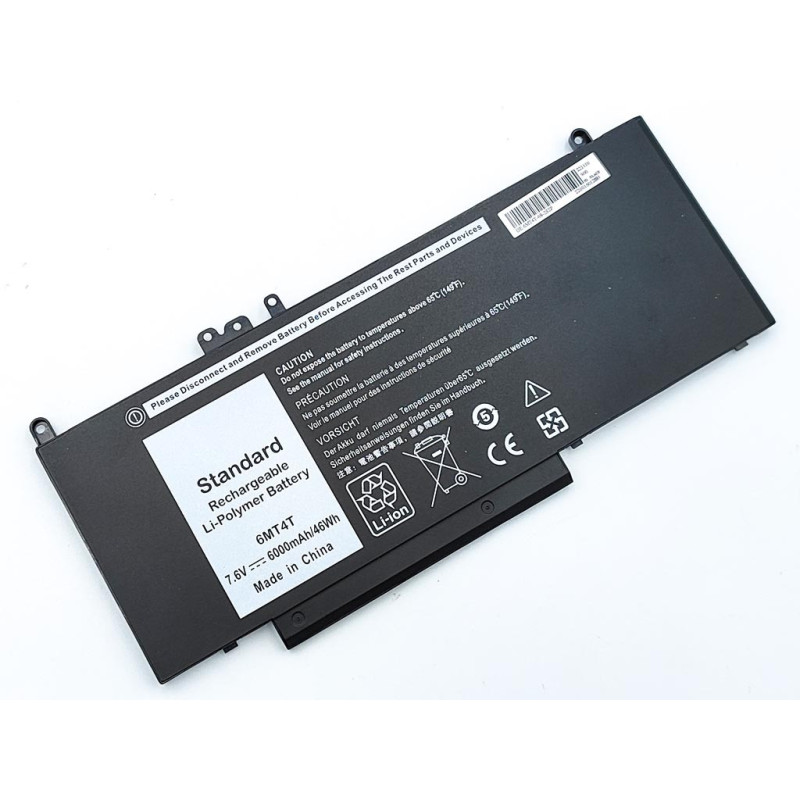 Акумулятор 6MT4T DELL Latitude 14 E5470 E5570 E5450 Precision M3510 TXF9M 79VRK 07V69Y 7V69Y 7.6V 6000mAh