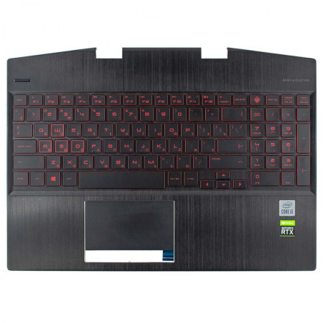 Корпус клавиатуры HP Omen 15T-DH 15-DH L57324-251 L57324-001 AM2JZ000430 AM2JZ000710 PK132JZ2A05