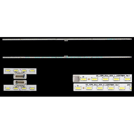 Подсветка TCL 43 YHF-4C-LB4364-YH01L-1911017-2B241 YHF-4C-LB4364-YH02L-1911017-2B241 YHF 4C LB4364 YH01L YH02L 1911017 2B241 L R