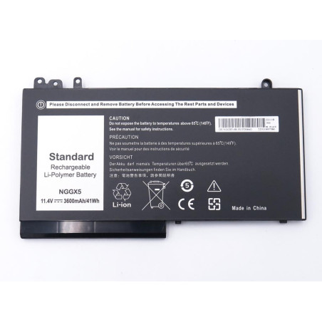 Батарея NGGX5 DELL Latitude E5270 E5470 M3510 E5570 E5550 E5570 0RDRH9 RDRH9 11.4V 3600mAh Metal