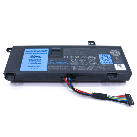 Акумулятор DELL Alienware 14 M14x R3 R4 14D-1528 Y3PN0 8X70T G05YJ 11.1V 69Wh Оригинал