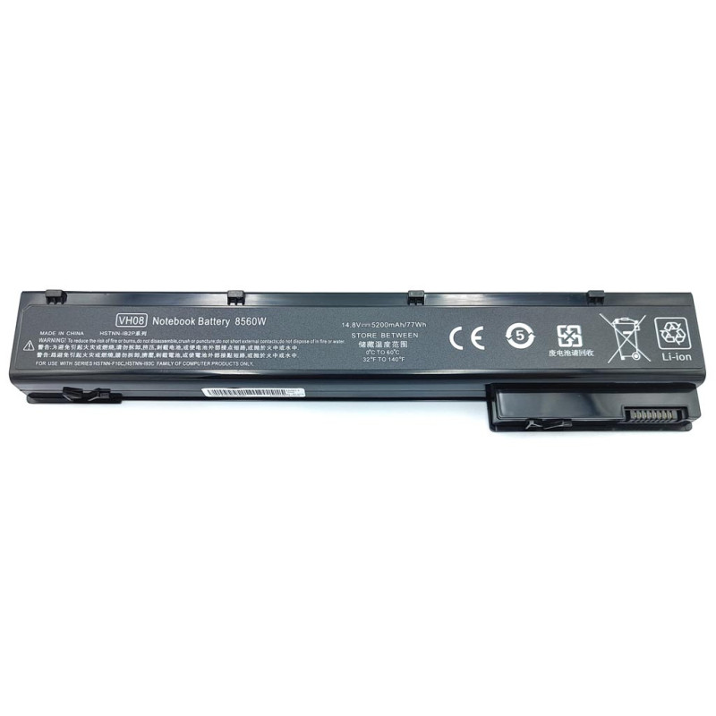 Батарея VH08XL HP 8560W 8570W 8760W 8770W HSTNN-LB2P 14.8V 5200mAh Батарея VH08XL HP 8560W 8570W 8760W 8770W HSTNN-LB2P 14.8V 5200mAh