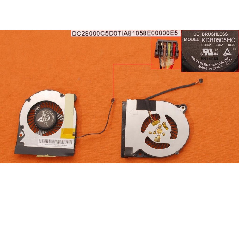 Вентилятор Acer Iconia W700 11.6 DC28000C5D0 TIA81058E0000F1 KDB0505HC-CE03 KDB0505HCCE03 Вентилятор Acer Iconia W700 11.6 DC28000C5D0 TIA81058E0000F1 KDB0505HC-CE03 KDB0505HCCE03