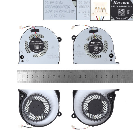 Вентилятор Dell Inspiron G7 15 7577 7588 P72F G5 5587 DFS2000054H0T FJQS DFS541105FC0T FJQT 04MR2Y 02JJCP 07CJF8
