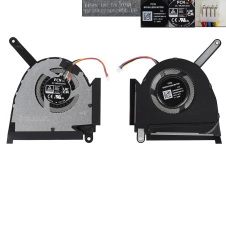 Вентилятор Asus TUF Dash F15 FX517ZC FX517ZE TUF517ZC 5V CPU FAN 13NR0950P01011 DQ5D587G004 FP85 DFS5K22305283E