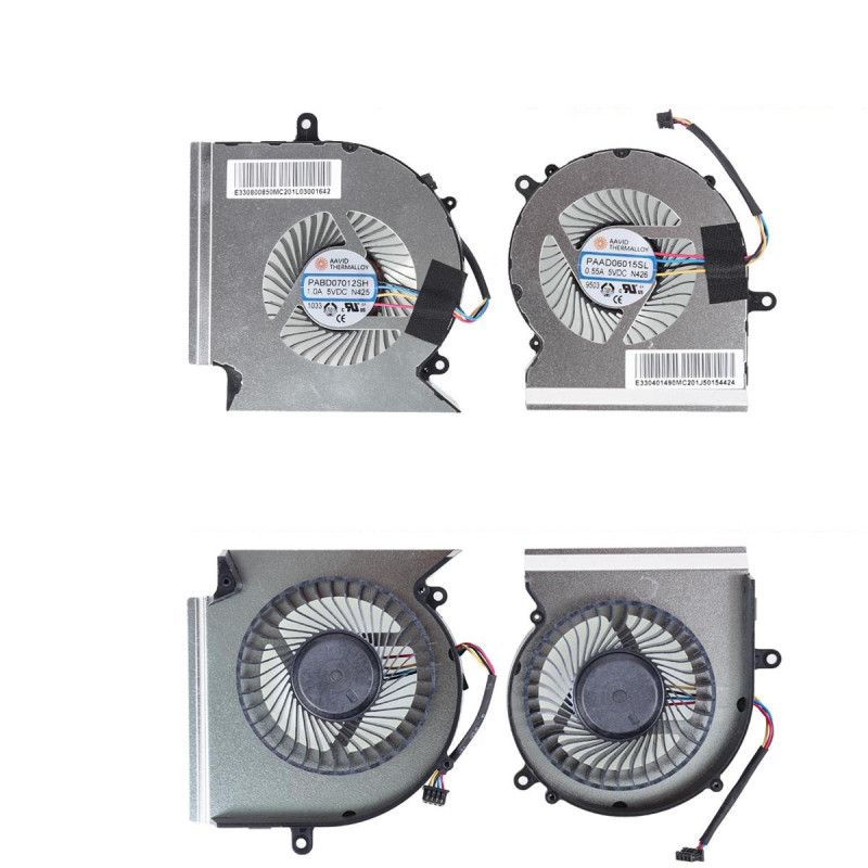 Вентилятор MSI GL65 GE65 GP65 WE65 MS-16U7 5V CPU GPU 4pin PABD07012SH-N425 PAAD06015SL-N426 Вентилятор MSI GL65 GE65 GP65 WE65 MS-16U7 5V CPU GPU 4pin PABD07012SH-N425 PAAD06015SL-N426