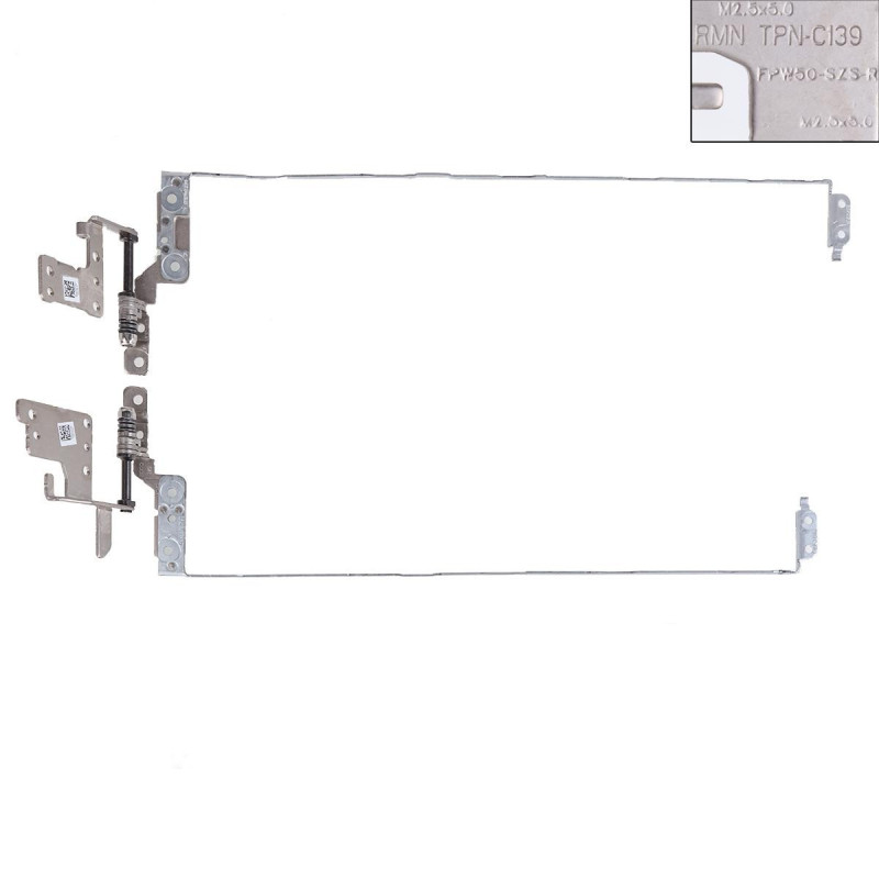 Петли HP 250 255 G8 15S-DU 15-DW 15T-DW 15-GW 15S-DR TPN-C139 L52009-001 AM2H8000310 AM2H8000410 пара Петли HP 250 255 G8 15S-DU 15-DW 15T-DW 15-GW 15S-DR TPN-C139 L52009-001 AM2H8000310 AM2H8000410 пара