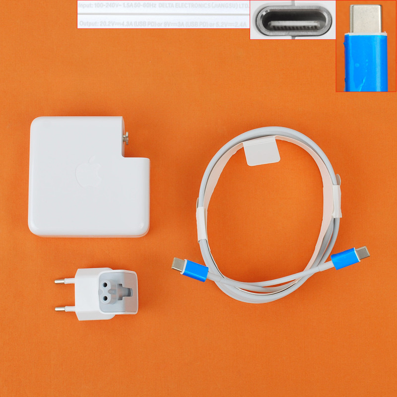 Блок живлення Apple MacBook Pro 15 A1707 A1719 USB Type C 87W 20.2V 4.3A 9V 3A 5.2V 2.4A з кабелем Блок живлення Apple MacBook Pro 15 A1707 A1719 USB Type C 87W 20.2V 4.3A 9V 3A 5.2V 2.4A з кабелем