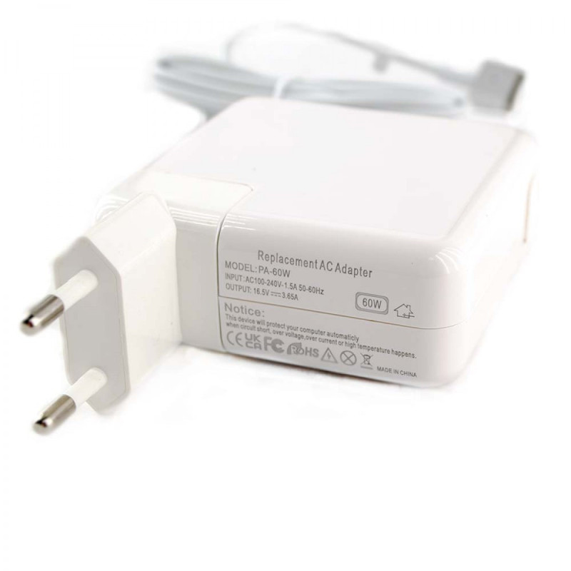 Блок живлення Apple MagSafe2 16.5V 3.65A 60W білий Т-подібний роз'єм MagSafe2 Блок живлення Apple MagSafe2 16.5V 3.65A 60W білий Т-подібний роз'єм MagSafe2