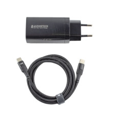 Блок питания Type-C 65W 20V 3.25A 15V 3A 12V 3A 9V 2A 5V2A с кабелем 1М