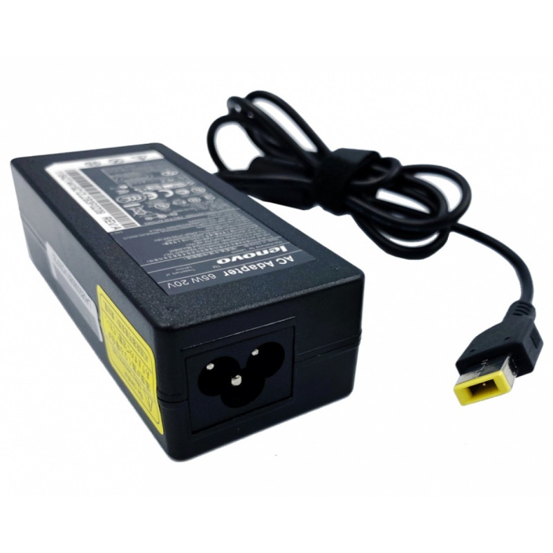 Блок питания для ноутбука Lenovo 20V 3.25A 65W Square Yellow Блок питания для ноутбука Lenovo 20V 3.25A 65W Square Yellow