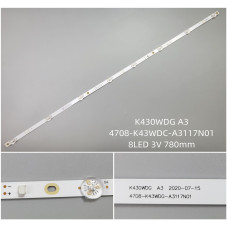 Підсвітка SATELIT 43F9100st 43F9100 k430wdg2 k430wdg 430wdg 4708 k43wdg-A3117N01 4708-K43WDC A3117N01 K43WDC