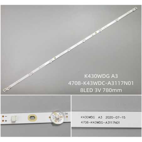 Підсвітка 4708-k43wdg-a3117n01 4708 k43wdg a3117n01 4708-k43wdg SW SW-L E486558 471R1P79 MH-H-11-10 4708-K43WDC-A3117N01 Type A