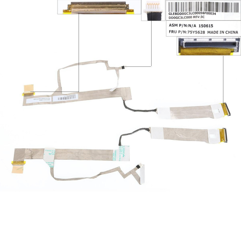 Шлейф матриці IBM Lenovo Thinkpad SL510 sl510k L510 75Y5628 DD0GC3LC000 40pin Шлейф матриці IBM Lenovo Thinkpad SL510 sl510k L510 75Y5628 DD0GC3LC000 40pin