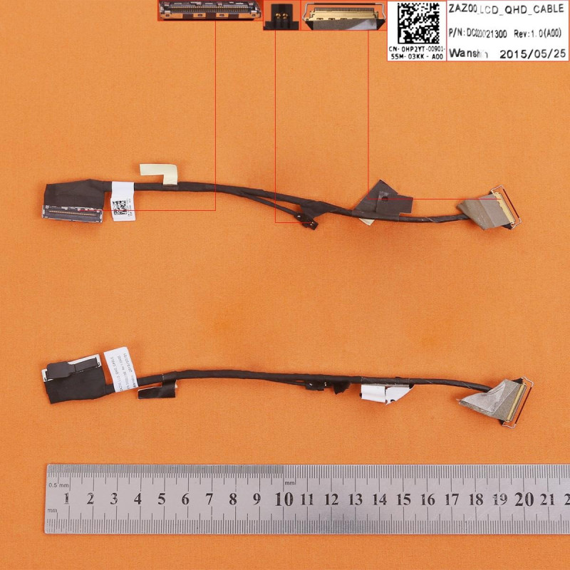 Шлейф матрицы Dell XPS 9343 30pin eDP 0HP2YT DC020021300 ZAZ00 Шлейф матрицы Dell XPS 9343 30pin eDP 0HP2YT DC020021300 ZAZ00