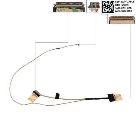 Шлейф матрицы Asus F540BA F540BP F540LA F540LJ F540MA F540MB F540NA F540SA F540SC F540UA F540UB F540UV F540YA F541N