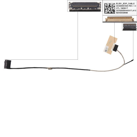 Шлейф матриці Lenovo Ideapad S340-15IWL S340-15API S340-15IIL Type 81N8 81NC 81VW DC02003HN00 5C10S29912 EL531